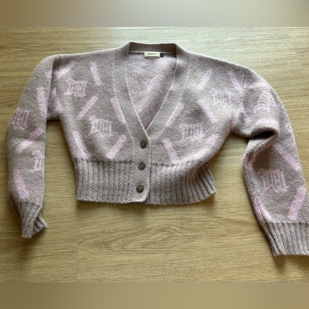 Misbhv M Argyle Knit Cardigan